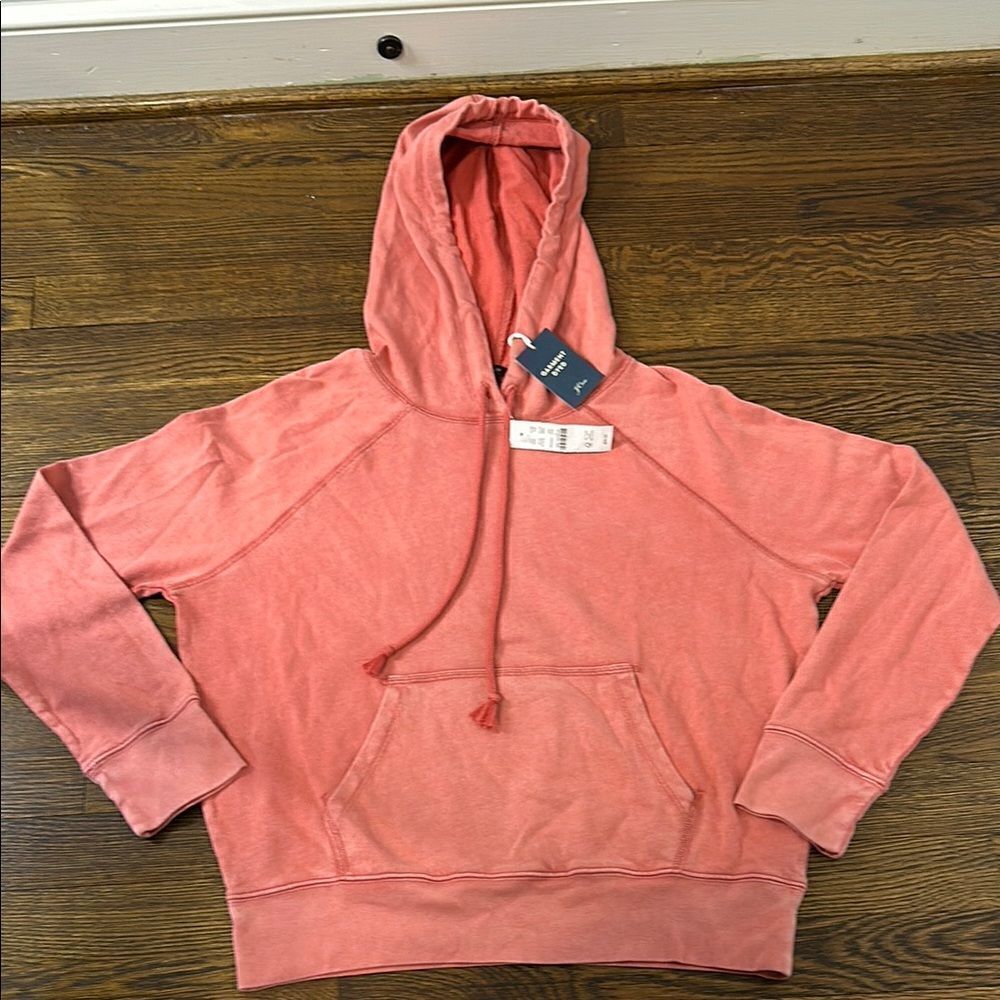 NWT J. Crew Garment Dyed Hoodie - Size XXS